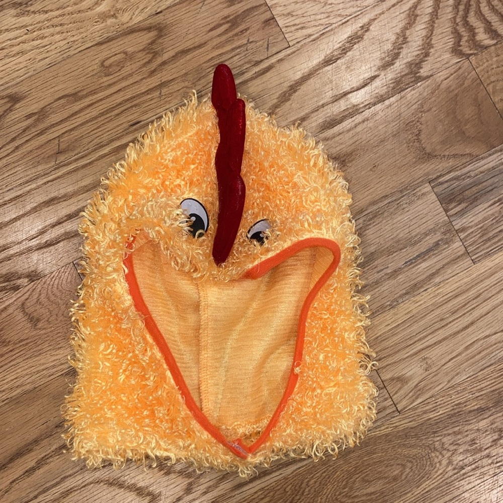 Chicken Suit 4 pcs (body suit, head covering, socks, shoe covers)Sz. XL Unisex - Picture 8 of 10